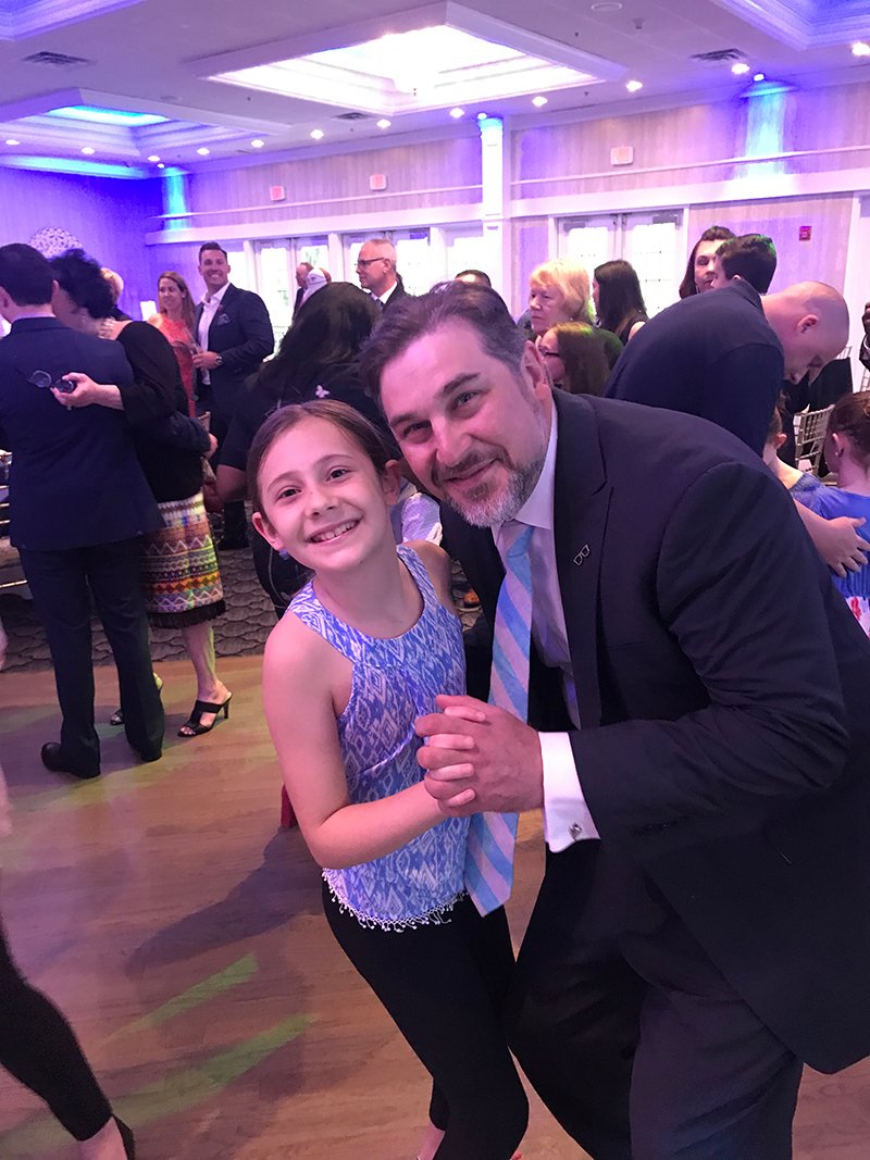Anthony, owner of Mad Cedar Woodworks, with his daughter Mattilyn